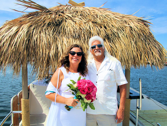 Tiki Bar Boat Beach Wedding Clearwater